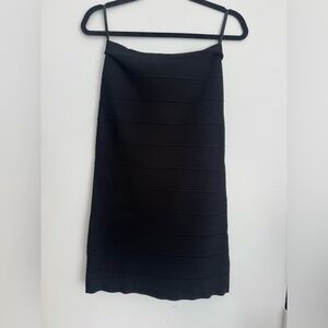 BCBGMaxAzria Black Midi Skirt